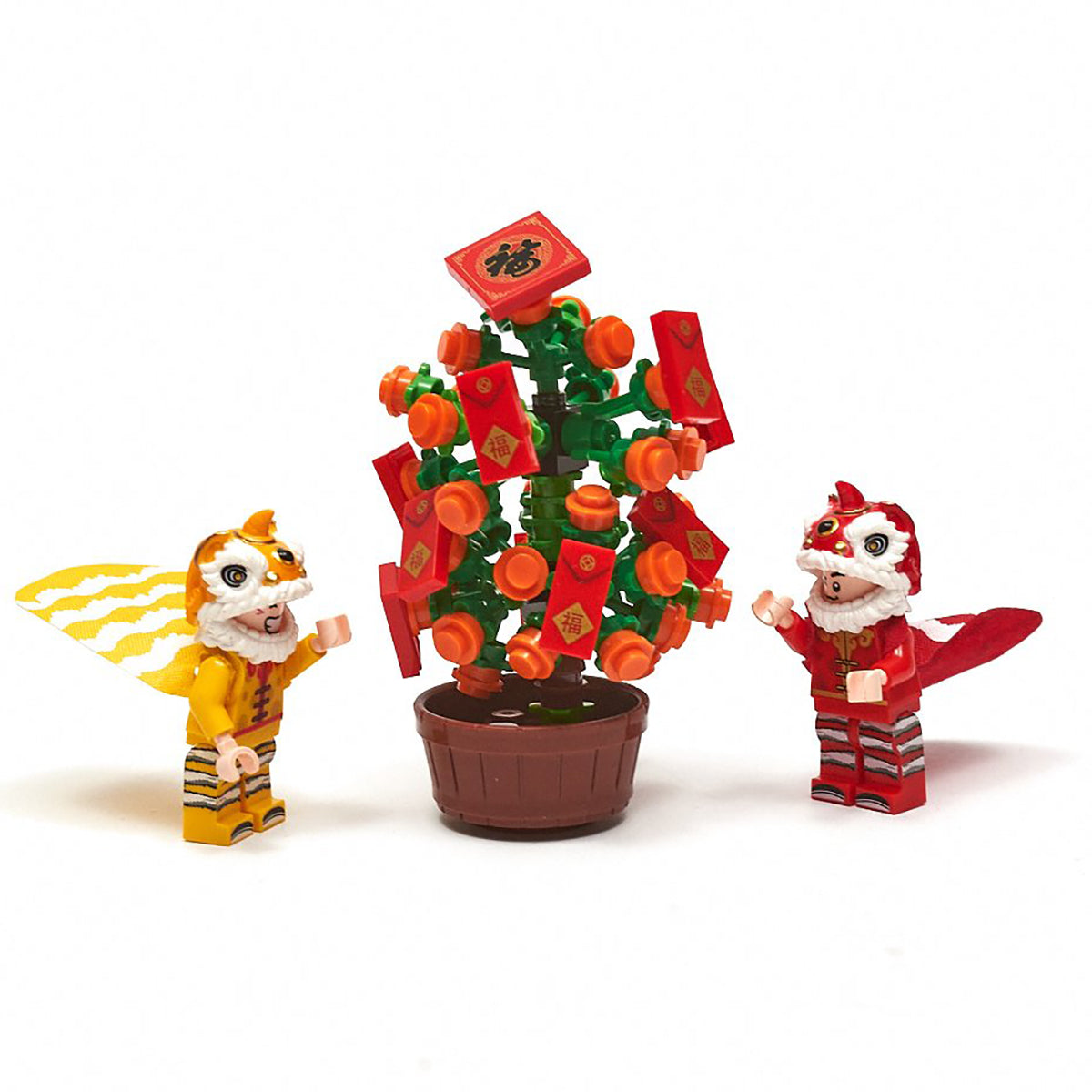 3 pc Set Lunar New Year LEGO MOC Figures Asian Lifestyle Boutique