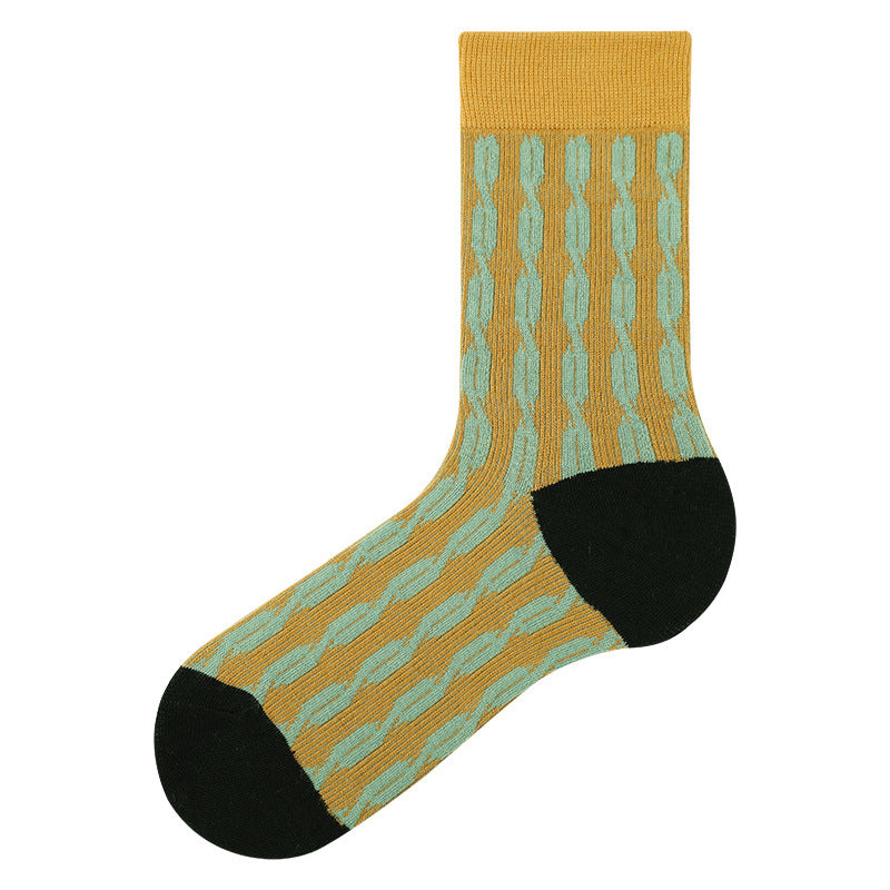 Retro Helix Pattern Socks - Asian Lifestyle Boutique – CHOP SUEY CLUB