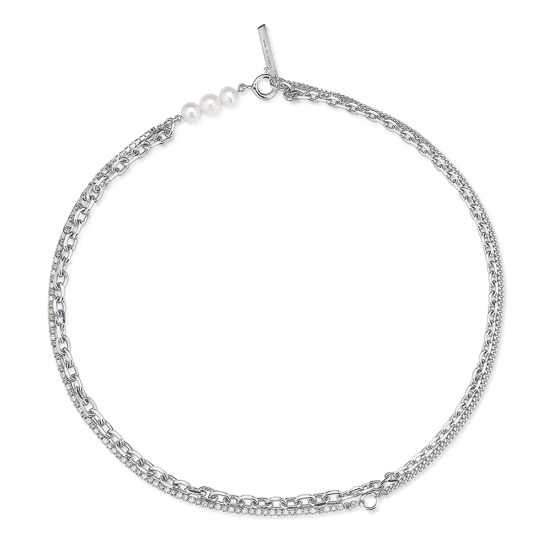 Silver Layered Pearl Necklace - Asian Lifestyle Boutique – CHOP SUEY CLUB